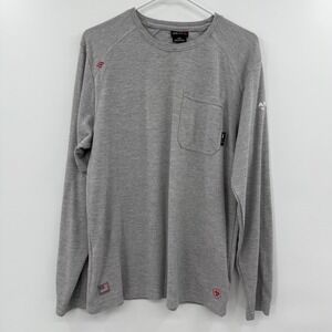 Ariat FR Shirt Womens Small gray Long Sleeve Flame Resistant CAT 2 Workwear